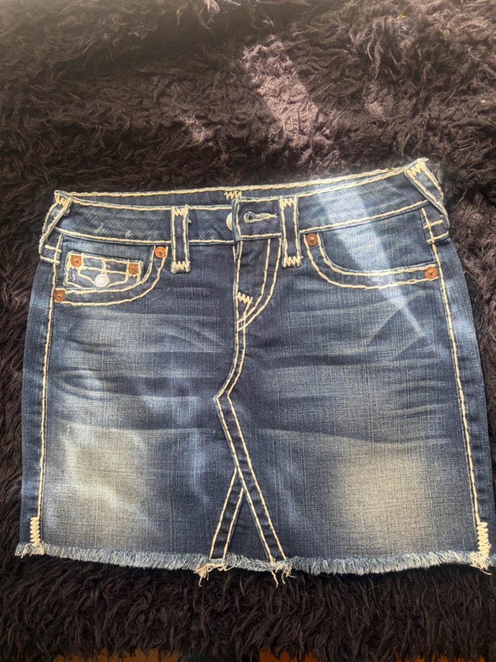 True Religion Denim Mini Skirt